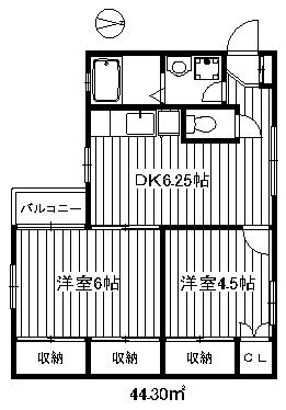 東京都練馬区春日町２ 平和台駅 2DK アパート 賃貸物件詳細