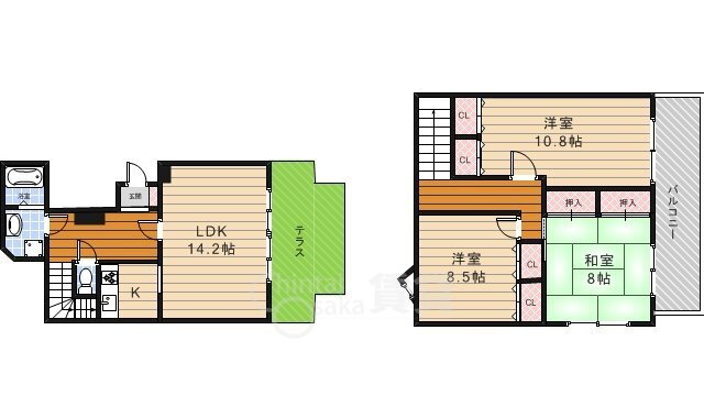 大阪府箕面市桜井３ 桜井駅 3LDK マンション 賃貸物件詳細