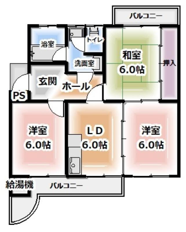 ルミウス北日吉 3階 3DK 賃貸物件詳細