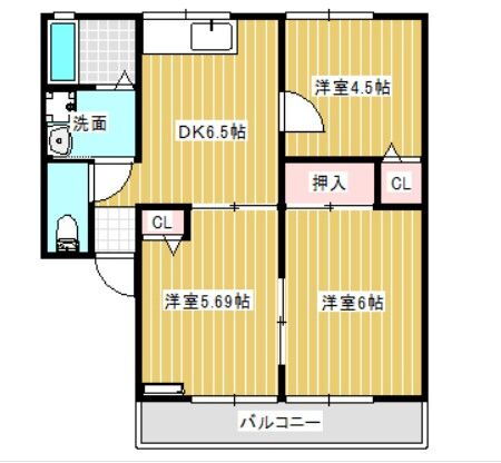 茨城県常総市新石下 石下駅 3DK アパート 賃貸物件詳細