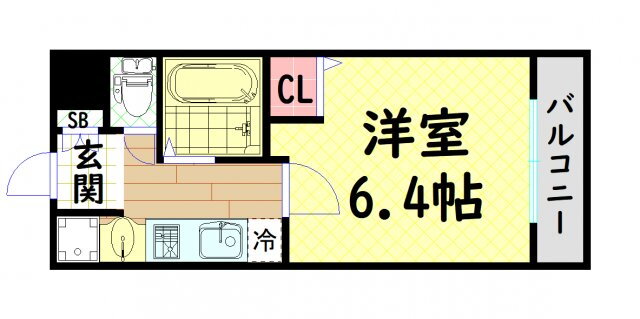 大阪府大阪市西区新町３ 西長堀駅 1K マンション 賃貸物件詳細