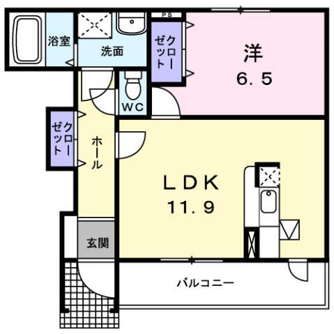 広島県府中市鵜飼町 鵜飼駅 1LDK アパート 賃貸物件詳細