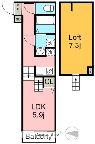 愛知県名古屋市中川区荒中町 高畑駅 1LDK アパート 賃貸物件詳細