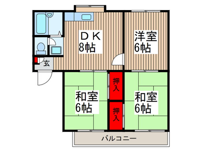 埼玉県さいたま市桜区町谷３ 西浦和駅 3DK アパート 賃貸物件詳細