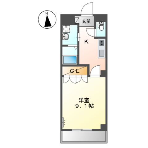 神奈川県厚木市戸室１ 本厚木駅 1K マンション 賃貸物件詳細