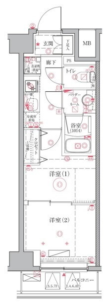 東京都立川市曙町１ 立川駅 2K マンション 賃貸物件詳細
