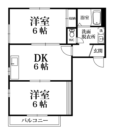 福岡県福岡市東区箱崎２ 箱崎宮前駅 2DK アパート 賃貸物件詳細