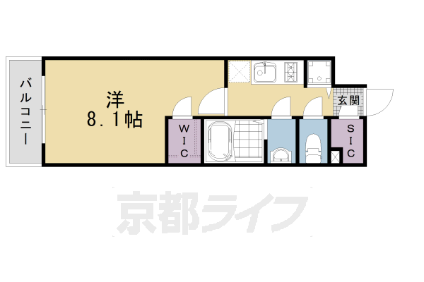 京都府京都市下京区梅小路高畑町 西大路駅 1K マンション 賃貸物件詳細