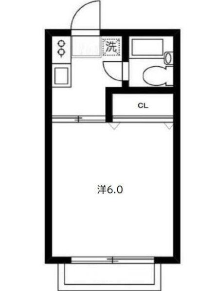栄光ハイツＡ棟 2階 1K 賃貸物件詳細
