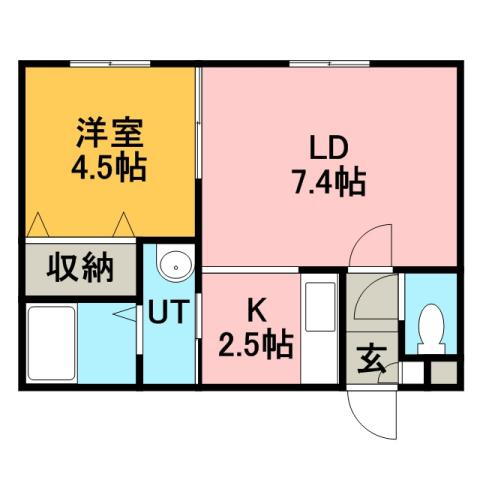 北海道札幌市手稲区稲穂一条５ 稲穂駅 1LDK アパート 賃貸物件詳細