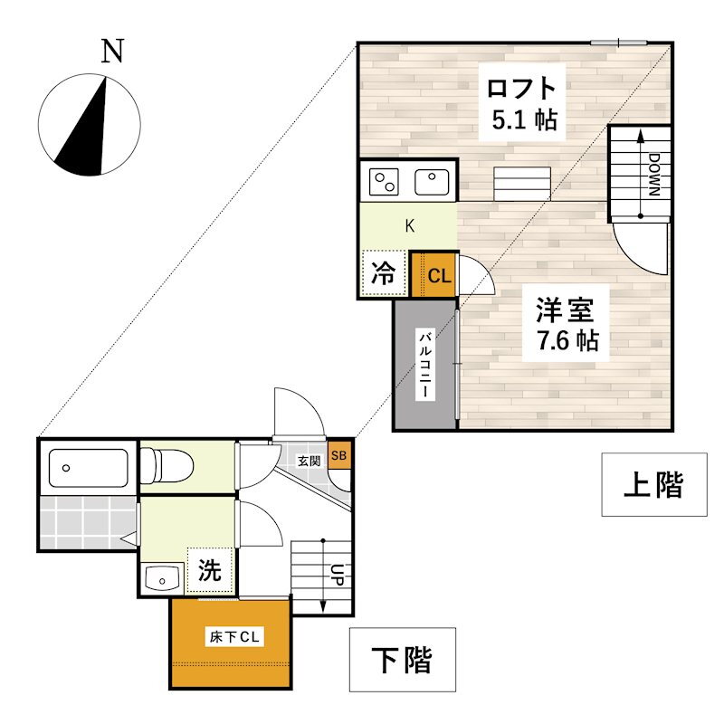 熊本県熊本市東区石原１ 1K アパート 賃貸物件詳細
