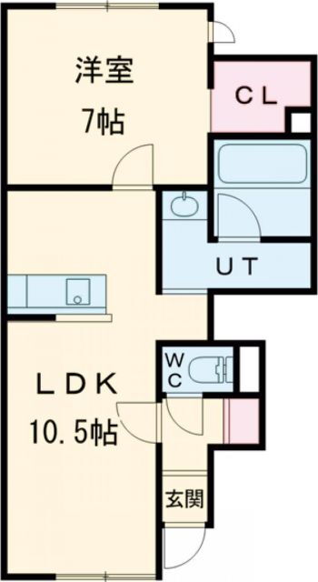 北海道旭川市永山三条２２ 永山駅 1LDK アパート 賃貸物件詳細