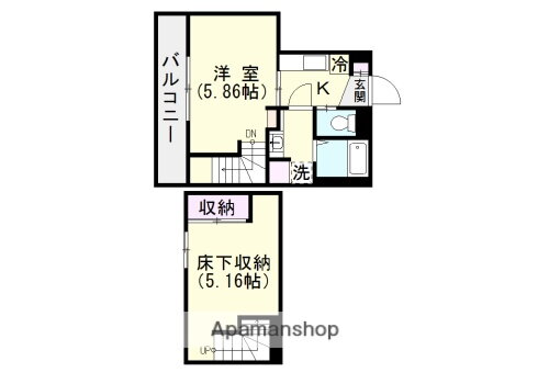 ローゼン下荒田 1階 1K 賃貸物件詳細