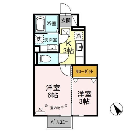 エトワールＫ 1階 2K 賃貸物件詳細