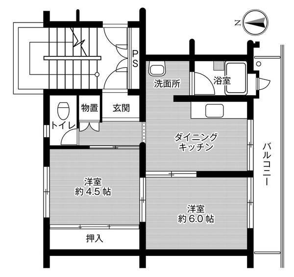 鹿児島県鹿児島市玉里団地３ 鹿児島駅 2DK マンション 賃貸物件詳細