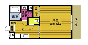 パステル六番館 2階 1K 賃貸物件詳細