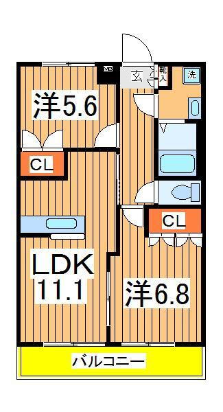 セントラルヒルズ１ 1階 2LDK 賃貸物件詳細