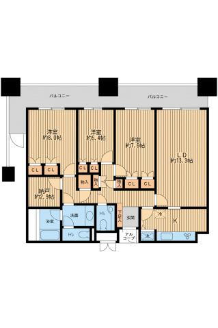 リバーサイド隅田セントラルタワーパレス 18階 3SLDK 賃貸物件詳細