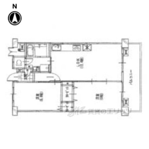 京都府京都市右京区山ノ内池尻町 西院駅 2LDK マンション 賃貸物件詳細