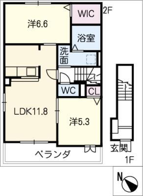 岐阜県岐阜市切通７ 切通駅 2LDK アパート 賃貸物件詳細