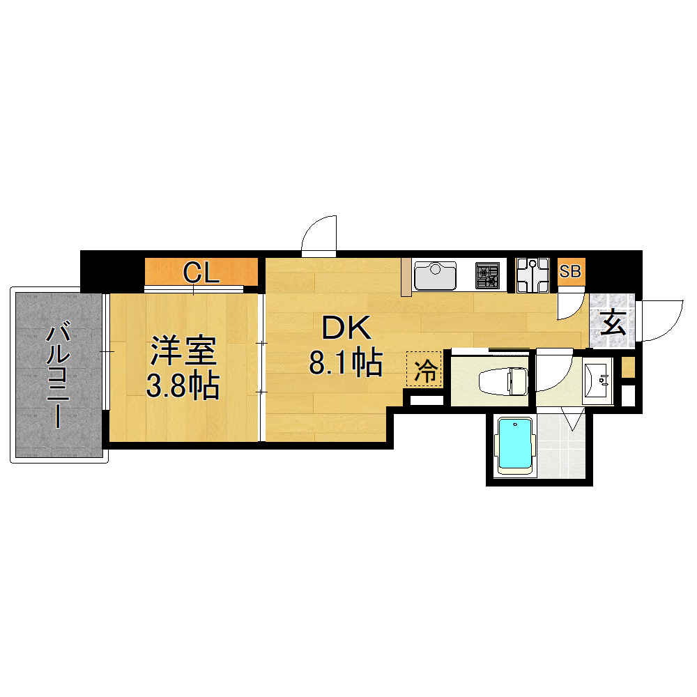 兵庫県神戸市長田区庄田町４ 駒ヶ林駅 1DK マンション 賃貸物件詳細