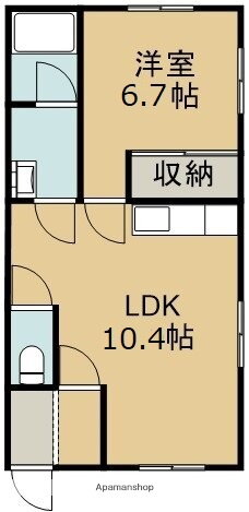 北海道函館市柏木町 柏木町駅 1LDK アパート 賃貸物件詳細