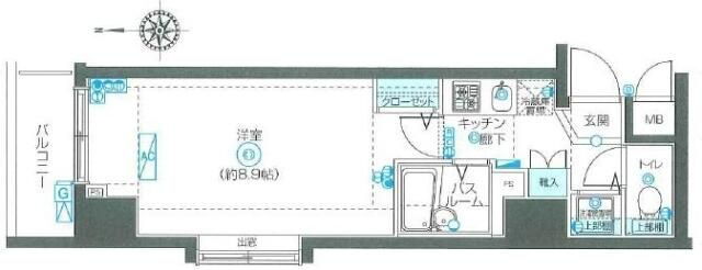 東京都品川区小山６ 西小山駅 1K マンション 賃貸物件詳細