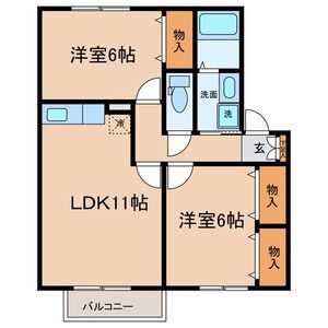 岐阜県揖斐郡池田町八幡 池野駅 2LDK アパート 賃貸物件詳細
