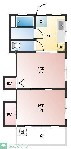 東京都東村山市栄町３ 八坂駅 2K アパート 賃貸物件詳細