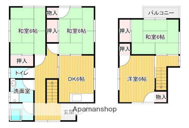 愛媛県松山市東長戸１ 4DK 一戸建て 賃貸物件詳細