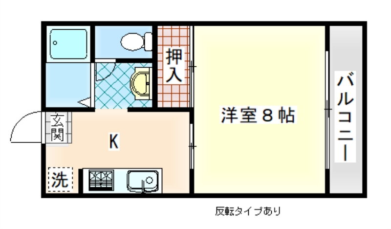 タウンハイツ甲府 3階 1K 賃貸物件詳細