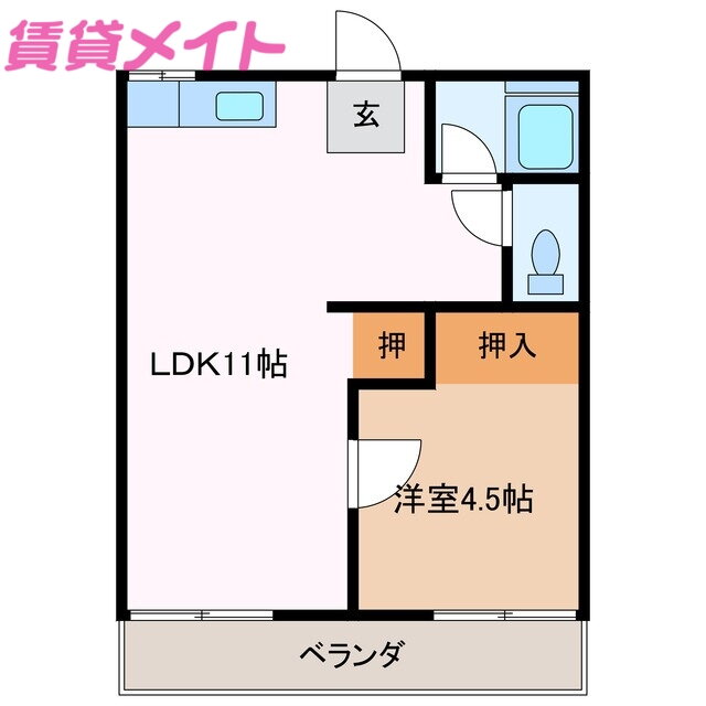 三重県鈴鹿市中旭が丘１ 白子駅 1LDK アパート 賃貸物件詳細