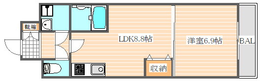 福岡県福岡市博多区博多駅南１ 博多駅 1LDK マンション 賃貸物件詳細