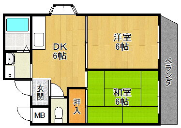 兵庫県尼崎市西本町１ 尼崎駅 2DK マンション 賃貸物件詳細