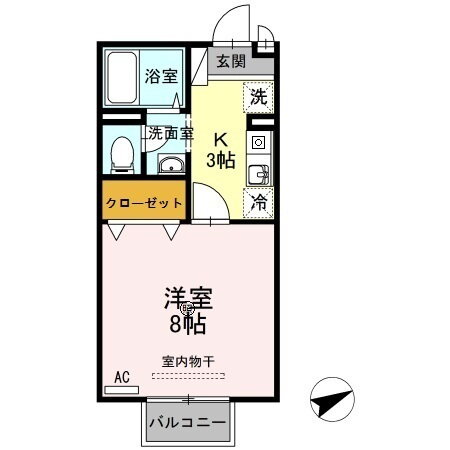 山口県宇部市宮地町 琴芝駅 1K アパート 賃貸物件詳細