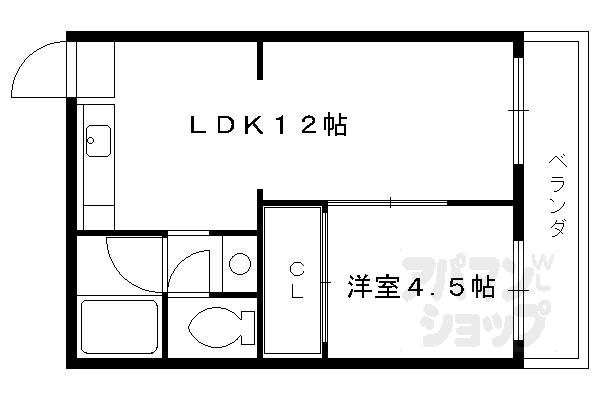 京都府京都市西京区下津林北浦町 桂駅 1LDK アパート 賃貸物件詳細