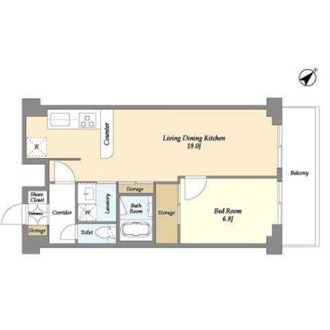 神奈川県横浜市港北区大豆戸町 大倉山駅 1LDK マンション 賃貸物件詳細