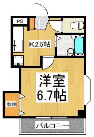 航空公園ＨＡビル 2階 1K 賃貸物件詳細