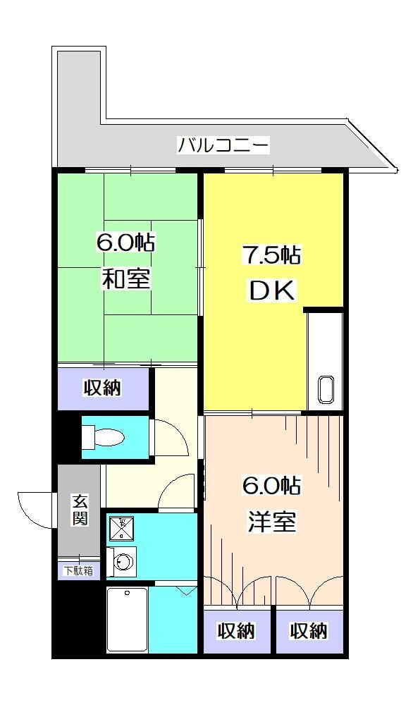埼玉県所沢市緑町３ 新所沢駅 2DK マンション 賃貸物件詳細