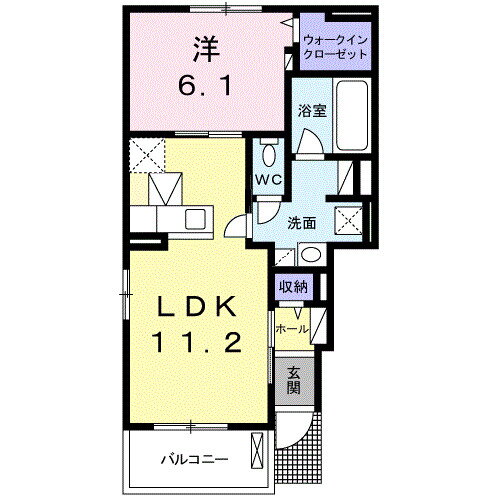 茨城県水戸市自由が丘 赤塚駅 1LDK アパート 賃貸物件詳細