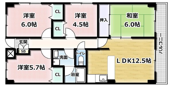 京都府宇治市木幡西浦 木幡駅 4LDK マンション 賃貸物件詳細