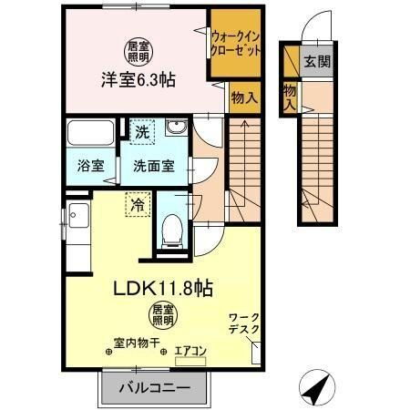 千葉県市原市姉崎 姉ケ崎駅 1LDK アパート 賃貸物件詳細