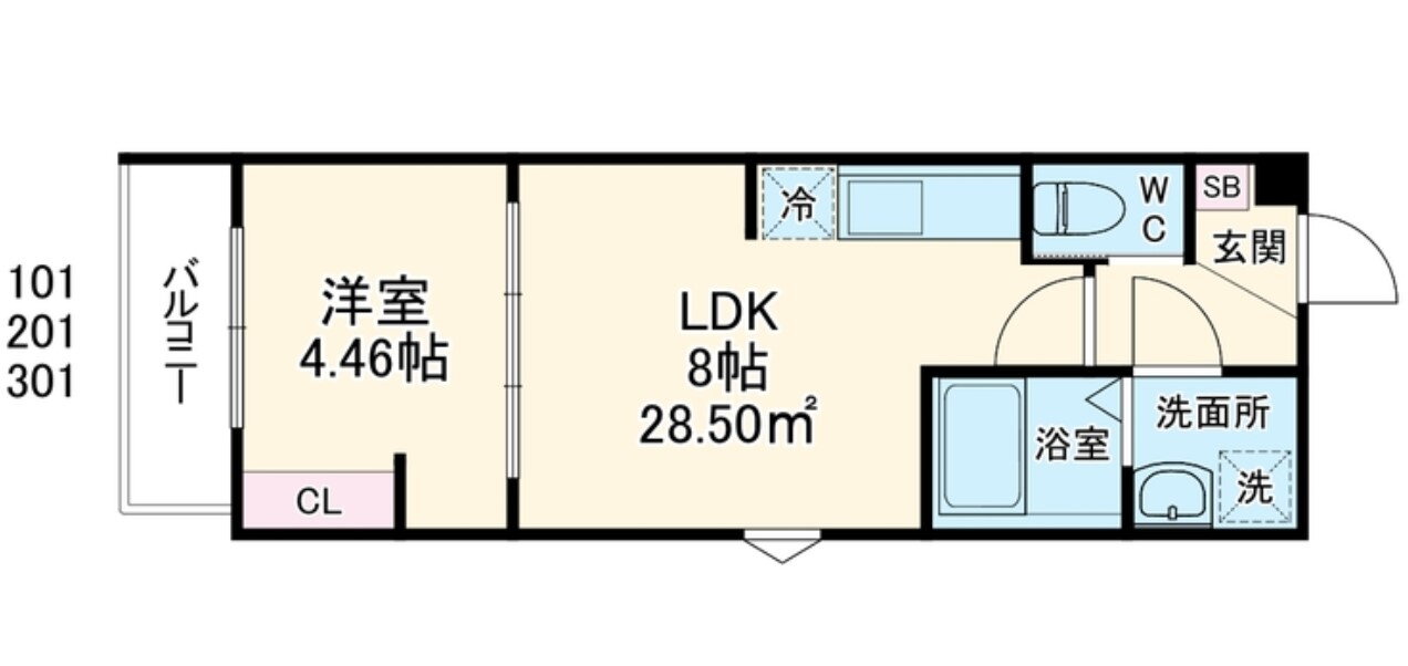 ＧＲＡＤＵＳ和光 2階 1LDK 賃貸物件詳細