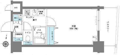 東京都八王子市新町 京王八王子駅 1K マンション 賃貸物件詳細
