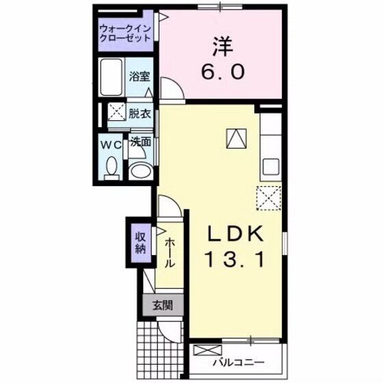 群馬県北群馬郡吉岡町大字漆原 八木原駅 1LDK アパート 賃貸物件詳細