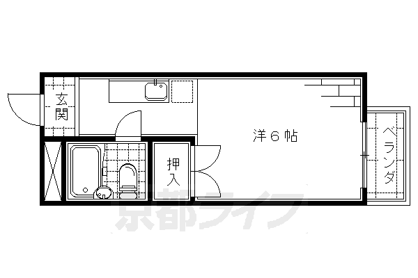 京都府京都市伏見区深草西浦町１ くいな橋駅 1K マンション 賃貸物件詳細