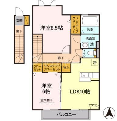 埼玉県さいたま市西区三橋６ 西大宮駅 2LDK アパート 賃貸物件詳細