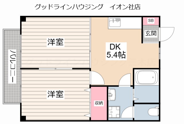 兵庫県加東市下滝野４ 滝野駅 2DK アパート 賃貸物件詳細
