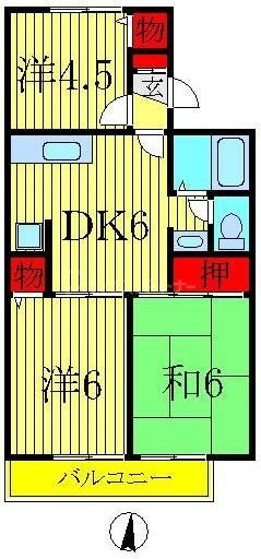 千葉県流山市野々下６ 豊四季駅 3DK アパート 賃貸物件詳細