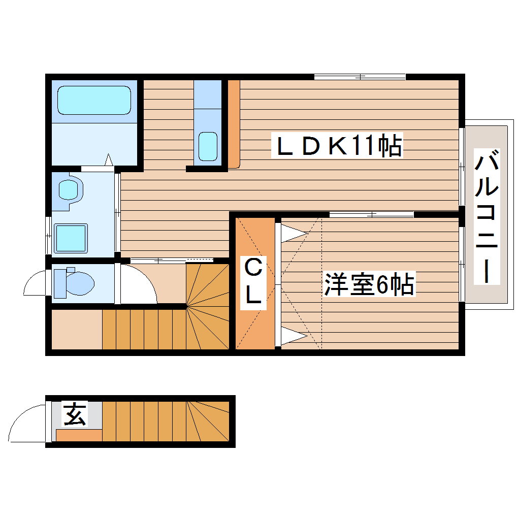 宮城県仙台市若林区荒井８ 荒井駅 1LDK アパート 賃貸物件詳細